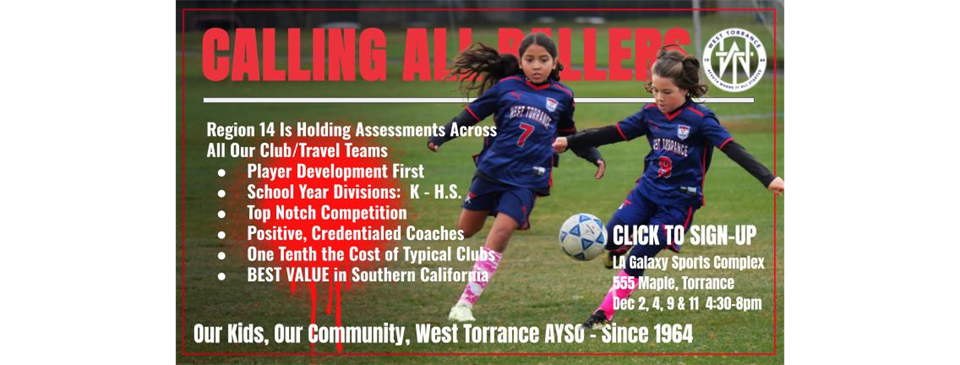 Our Kids, Our Community, West Torrance AYSO